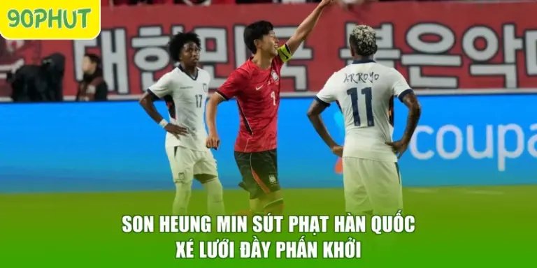 Son Heung Min Sút Phạt Hàn Quốc - Xé Lưới Đầy Phấn Khởi